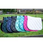 Luxe anatomisch veelzijdigheids zadeldekje met naam | Glitter & borduring